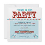Summer 4th of July Party/Cookout Invitation