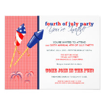 Summer 4th of July Party/Cookout Invitation :: 2a
