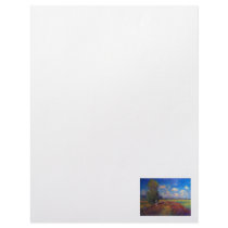 Summer art impressionist poppy fields by Monet Letterhead Design
