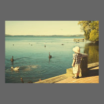 Summer at the lake posters & prints posters