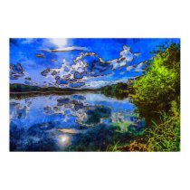 Summer at the lake print
