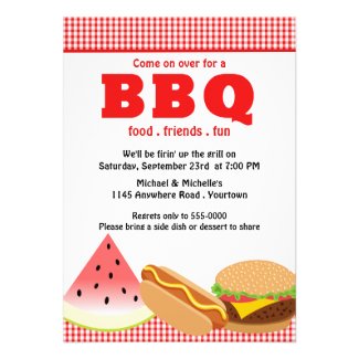 Summer Backyard BBQ Cards