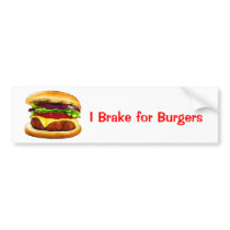 Summer Barbecue Burger Bumper Sticker