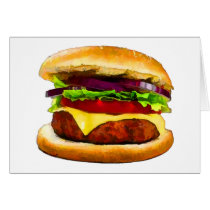 Summer Barbecue Burger Card