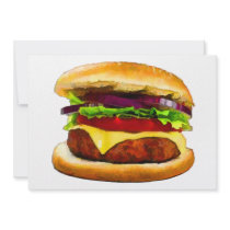 Summer Barbecue Burger Invite