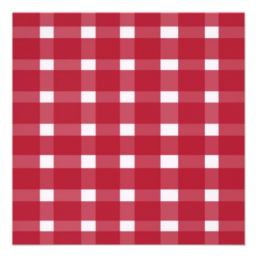 Summer Barbecue Gingham Tablecloth Picnic Invite