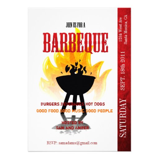 Summer Barbeque Invitation