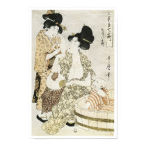 Summer Bath, Utamaro, 1800s posters by japaneseartmall Summer Bath, Utamaro, 1800s posters