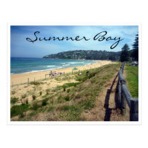 summer bay beach postcards