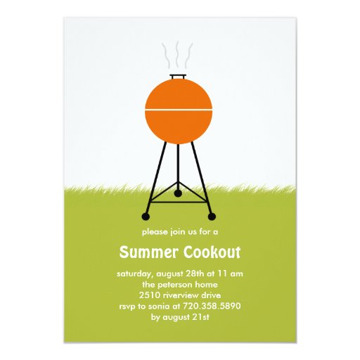summer bbq invitation