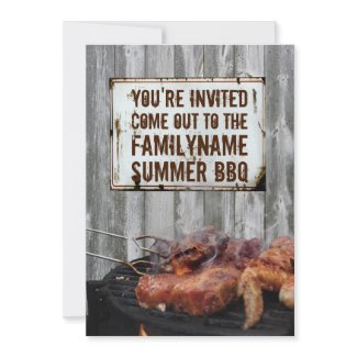 Summer BBQ Invitations invitation