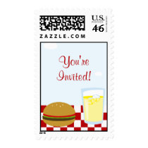 Summer BBQ Postage Stamps