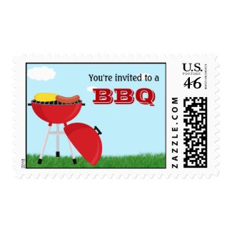 Summer BBQ Postage Stamps stamp