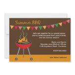 Summer BBQ with Charcoal Grill Custom Announcements