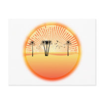 Summer Beach Scene: Vector Drawing postcards by spiritswitchboard Summer Beach Scene: Vector Drawing postcards