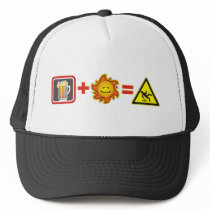 Summer beer mesh hats
