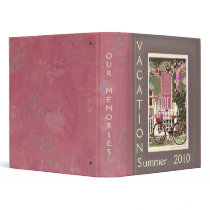 Summer bike on cottage art binder /scrapbook
