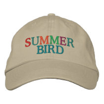 Summer Bird by SRF Embroidered Baseball Cap