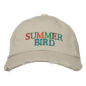 Summer Bird Horse Racing Cap by SRF embroidered hats