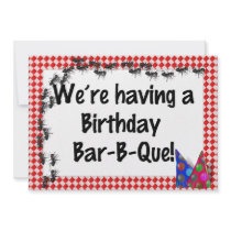 Summer Birthday BBQ Invitation