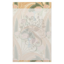 summer bliss art nouveau floral art stationery paper