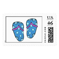 Summer Blue Flip Flops Stamps