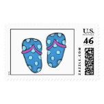 Summer Blue Flip Flops Stamps