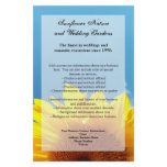 Summer Blue Sky with Yellow Sunflower Flyer Design