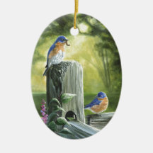 "Summer Blues" Christmas Tree Ornaments