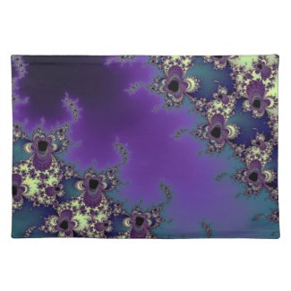 Summer Blues Fractal Collection Placemats
