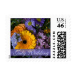 Summer Bouquet July Wedding Stamp