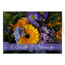 Summer Bouquet Save the Date Card