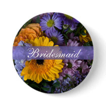 Summer Bouquet • Wedding Button by SabineStGreetings Summer Bouquet • Wedding Button