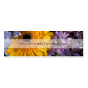 Summer Bouquet • Wedding Website Profile Card business cards