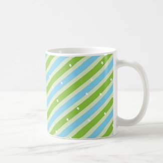 Summer breath stripe patterns coffee mugs