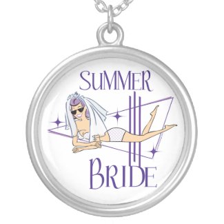 Summer Bridal pendant necklace