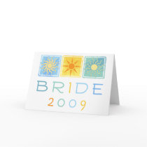 Summer Bride 2009 Greeting Card cards