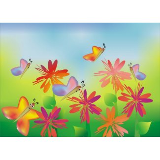 Summer Butterflies Card card