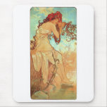 Summer by Alphonse Mucha Mousepad