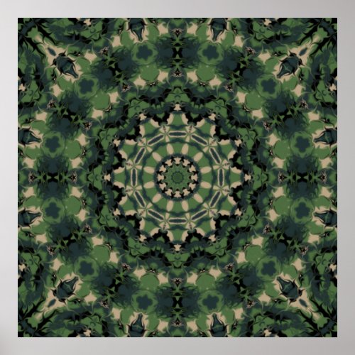 Summer Camouflage Kaleidoscope print