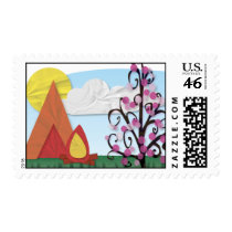 Summer Camp Illustrated Stamp by SketcheeDesign Summer Camp Illustrated Stamp