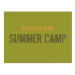 Summer Camp Postcard