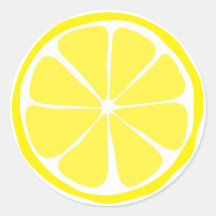 Summer Citrus Lemon Stickers
