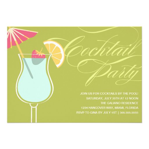SUMMER COCKTAILS | PARTY INVITATION