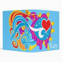 SUMMER COLOR BURST 3 RING BINDER