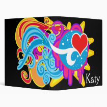 SUMMER COLOR BURST VINYL BINDER