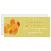 Summer confetti Engagement Invitation