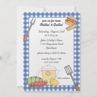 Summer Cookout Invitation invitation