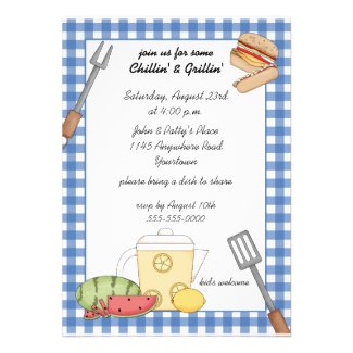 Summer Cookout Invitation