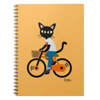 Summer Cycling Spiral Note Books